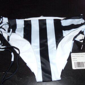 TAVIK Swimsuit Bottom Bebe Black & White NWT $55 XS